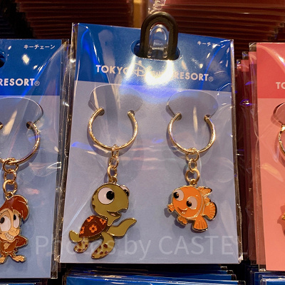 ニモ＆スクワートのディズニーペアキーチェーン