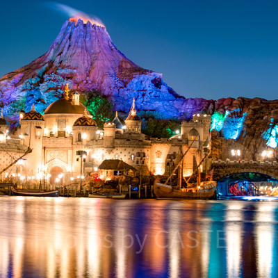 ディズニーシーの夜景