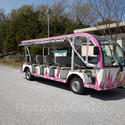 ニジゲンノモリのトラムカー