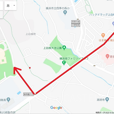 車で向かう際の通常ルート