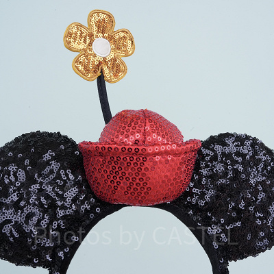 オールドミニースパンコールカチューシャの帽子