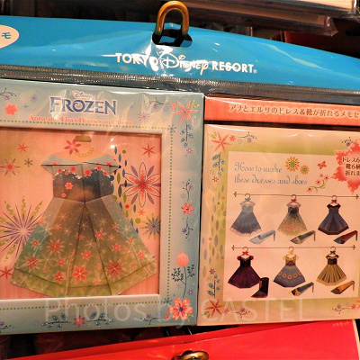 アナ雪に登場するドレスの折り紙メモ