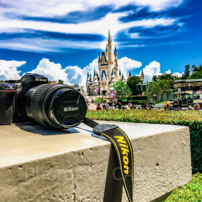 聖地で写真撮影