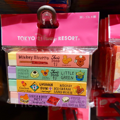 パークフードの消しゴムセット