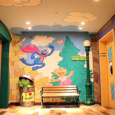 パークの人気者セサミストリートのコンセプトフロア