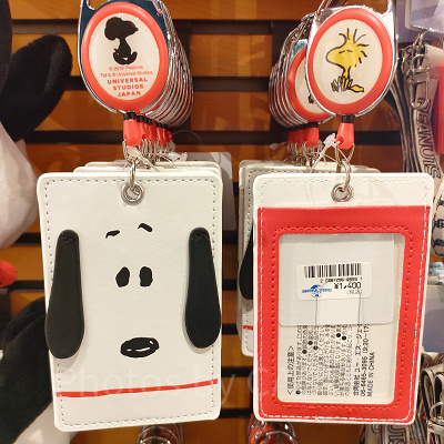 スヌーピーリール付パスケース