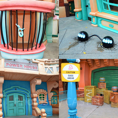 トゥーンタウンのフォトスポット