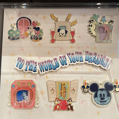 ピンバッジセット(ディズニー窓&ドアグッズ)