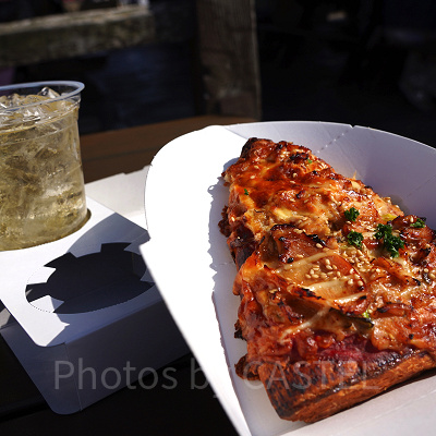 ボードウォーク・スナックのピザ