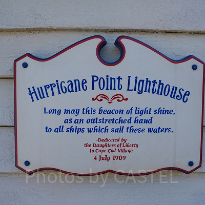 灯台に貼られているプレート