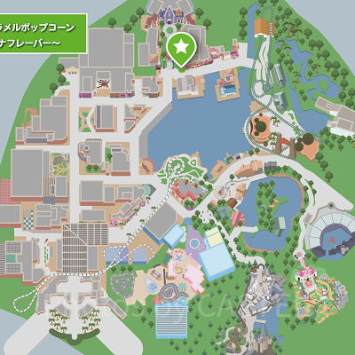 USJポップコーンMAP:塩キャラメルバナナ味