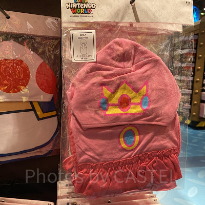 ピーチ姫の帽子つきスタイ