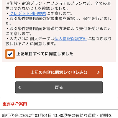 購入手続き（ANA）