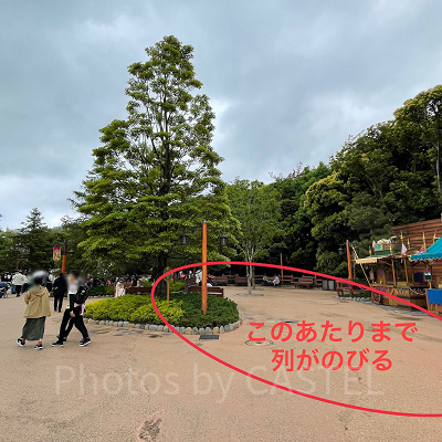 ミッキーのマジカルミュージックワールドの自由席の待ち列