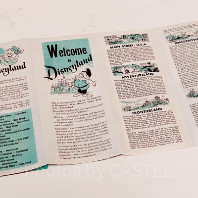 アナハイムディズニーランド開園当時の復刻マップ