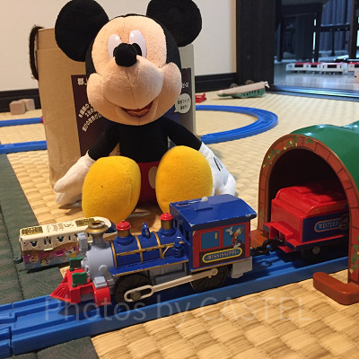 プラレールやトミカでパークを再現する