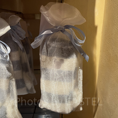 ルームソックス（ストライプミッキー）