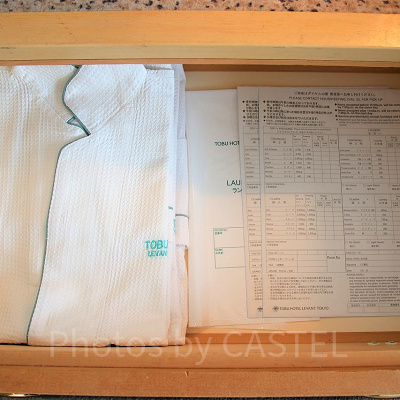 東武ホテルレバント東京のルームウェア