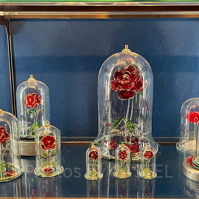 バラのガラスドーム