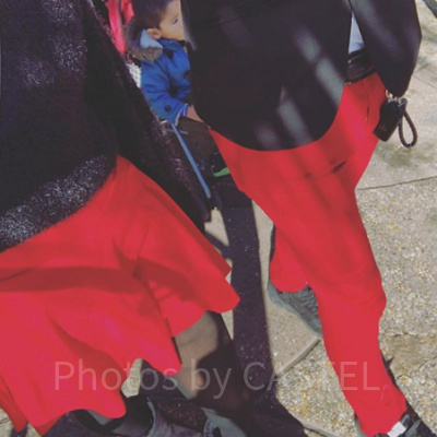 王道のミッキー＆ミニーコーデ