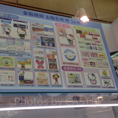 サンリオエキスポ展示　金融機関