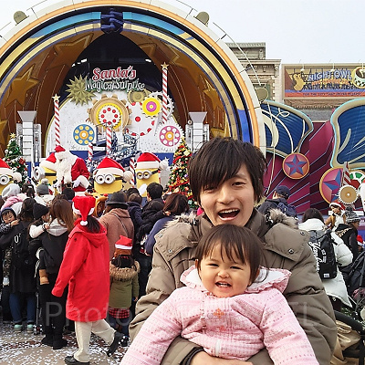 2016年はステージにサンタさん登場