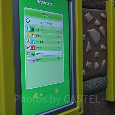 エリア内でスコア確認が可能