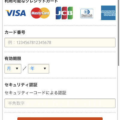 お支払い方法を選択（ANA）