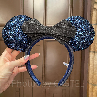 【Disney】US Disney Parks スパンコール パープル カチューシャ □ ディズニー ミニー ハート スパンコール カチューシャ