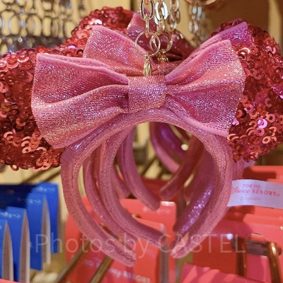 スパンコールキーチェーン(ピンク)　