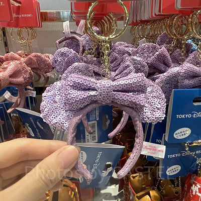 スパンコールキーチェーン(パープル)