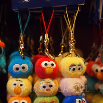 セサミストリートぽんぽんストラップセット