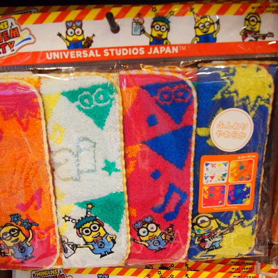 ミニオンミニタオル4枚セット
