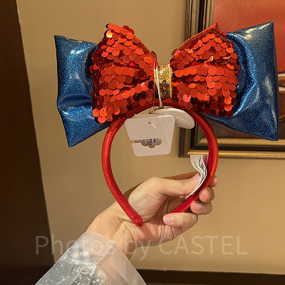 上海ディズニーカチューシャ：白雪姫リボン風カチューシャ