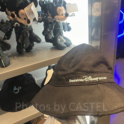 上海ディズニートロングッズ:トロン風ミッキーシルエットのバケットハット