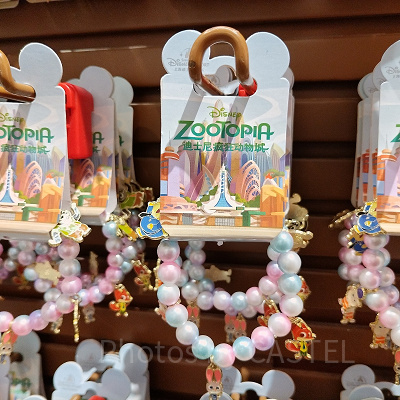 上海ディズニーズートピアグッズ：数珠チャーム