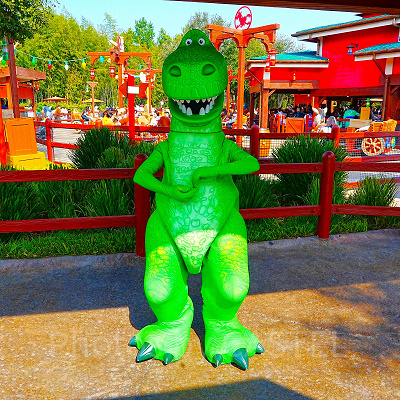 上海ディズニーランド:レックスとのグリーティング