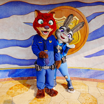 上海ディズニーランド：ジュディとニックのグリーティング