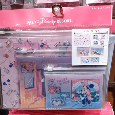 ディズニーSWEET TIMESグッズ：スライドジップケースセット