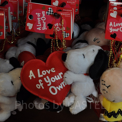 スヌーピー「A Love of Your Own」ぬいぐるみキーチェーン（ビックハート×スヌーピー）