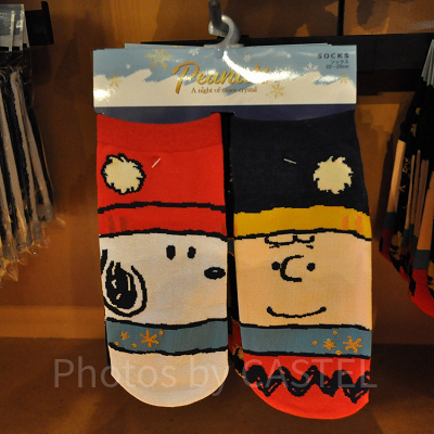 スヌーピー＆チャーリーブラウンのソックス（表）
