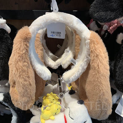 スヌーピーたれ耳カチューシャ(ピンクブラウン)