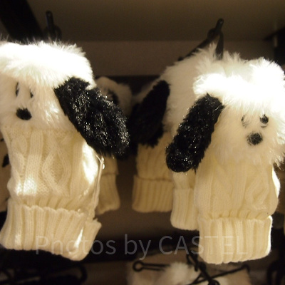 スヌーピー指なし手袋