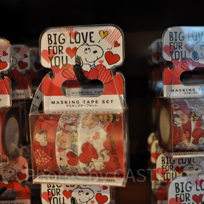 スヌーピーハートマスキングテープ