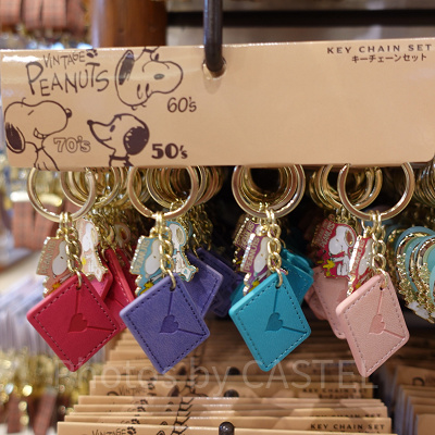スヌーピーのキーチェーンセット(レター)
