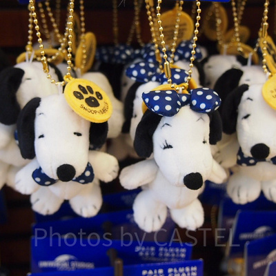 スヌーピー水玉ペアキーホルダー