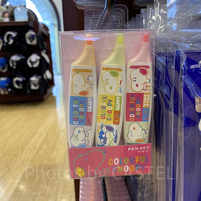 スヌーピーのツイン蛍光マーカーセット