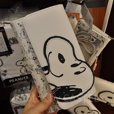 スヌーピー「VINTAGE PEANUTS」モノトーン／ショルダーバッグ