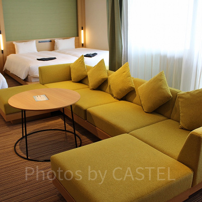 ザ シンギュラリスイートのソファ