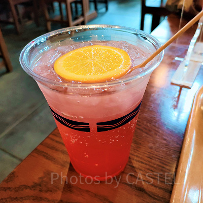 スパークリングカクテル（日本酒＆オレンジ）